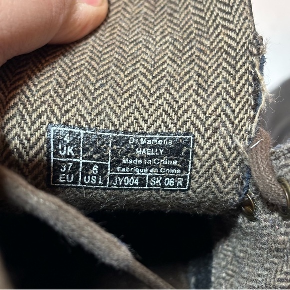 Doc Dr Martens Maelly Brown Leather Air Wair Bouncing Soles Boots Womens Size 6 - Picture 9 of 9